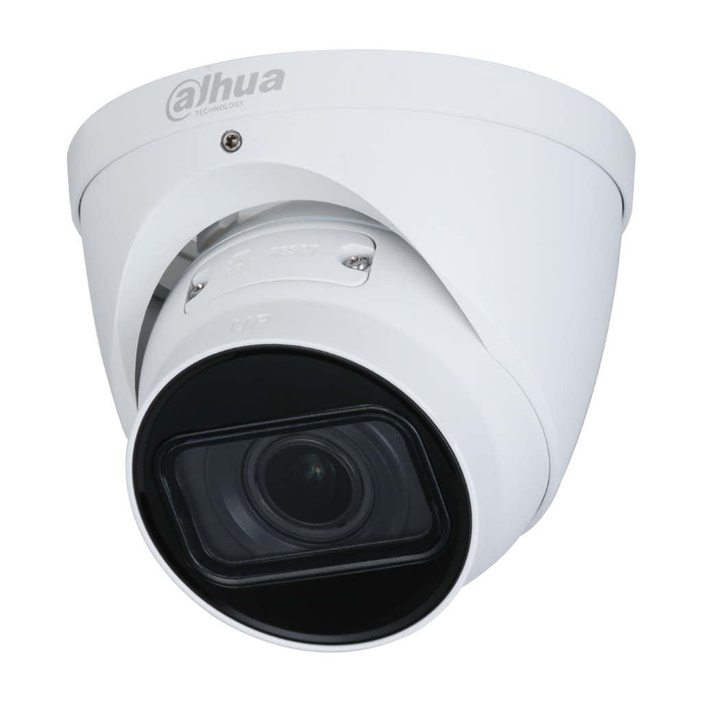 Domo de 4Mp con IR 50 m, CMOS de 1/3”, lente varifocal motorizado de 2,7mm~12mm,, IP67, PoE y WDR ...