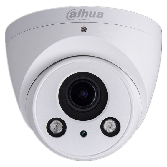 Mini domo Eyeball de 4Mp con IR 50m, CMOS de 1/3”, lente varifocal de 2,7mm~12mm, IP67, PoE, WDR y audio