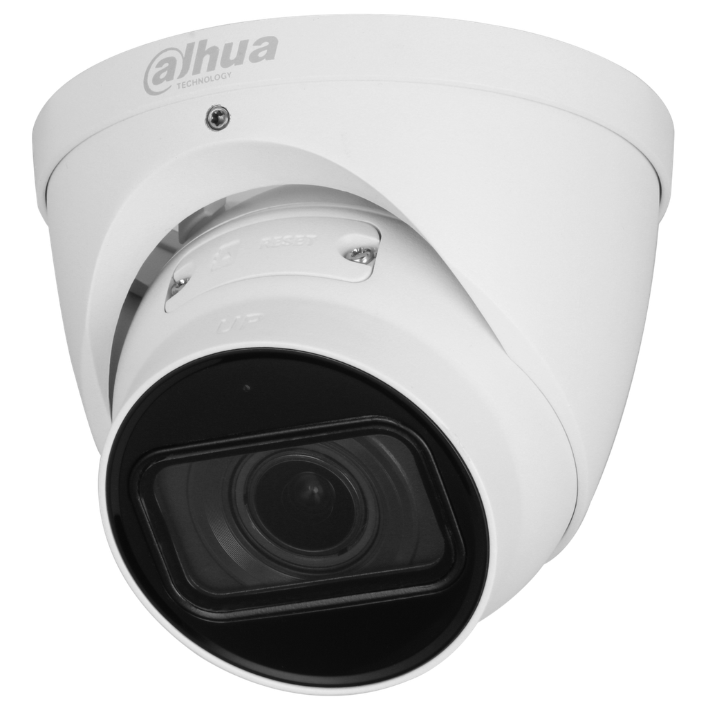 Domo Eyeball WizSense de 4Mp con IR 40 m, CMOS 1/2,9",  lente varifocal motorizado de 2,7 mm~13,5 mm, IP67, WDR, PoE, con micrófono incorporado