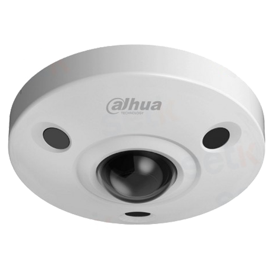 Domo ojo de pez antivandálico de 6Mp con IR 10m, CMOS de 1/8”, lente fijo de 1,3 mm, IP67, IK10, PoE y audio
