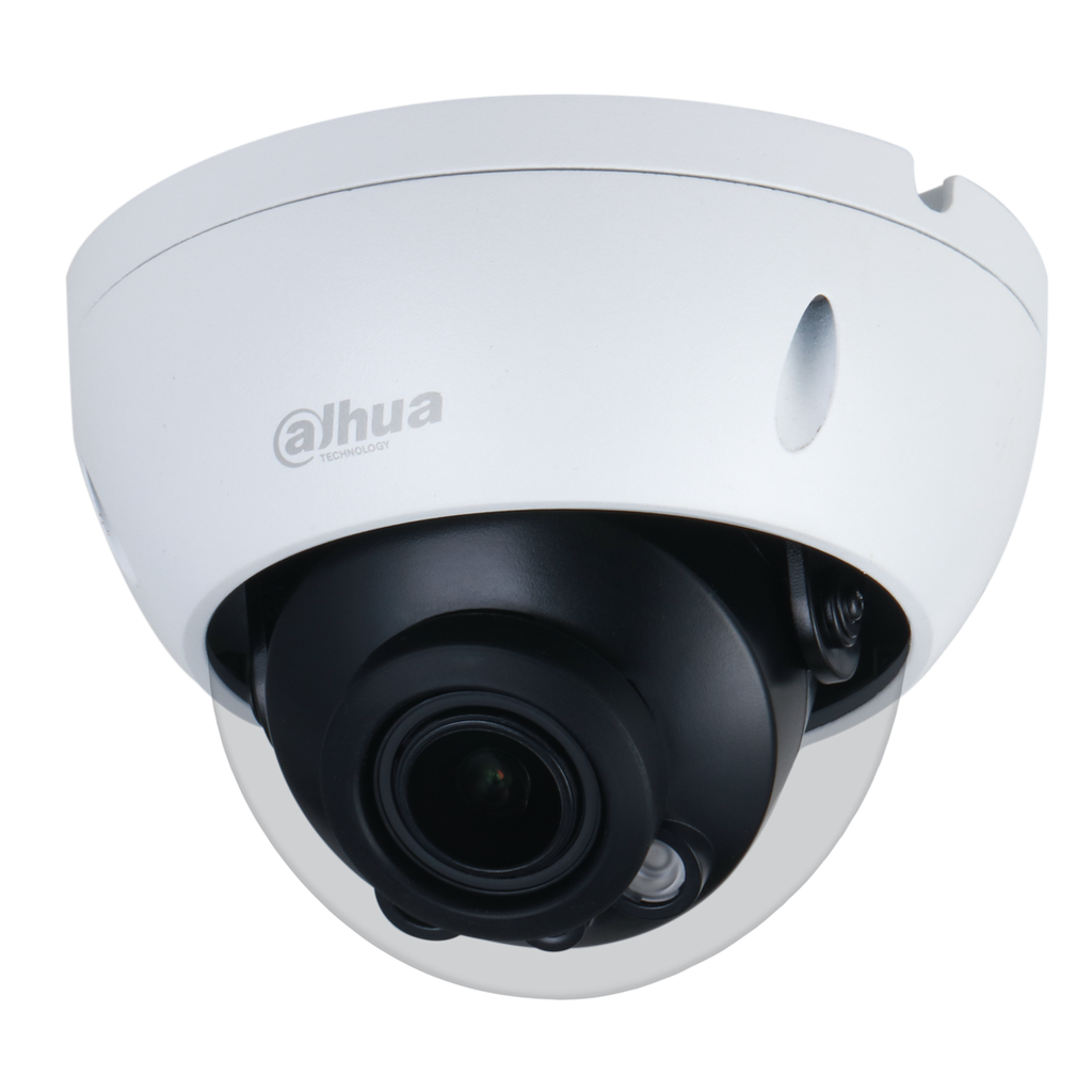 Domo de 8Mp con IR 60m, CMOS de 1/2,7”, lente varifocal motorizado de 2,7mm~13.5mm, IP67, IK10, WDR y audio