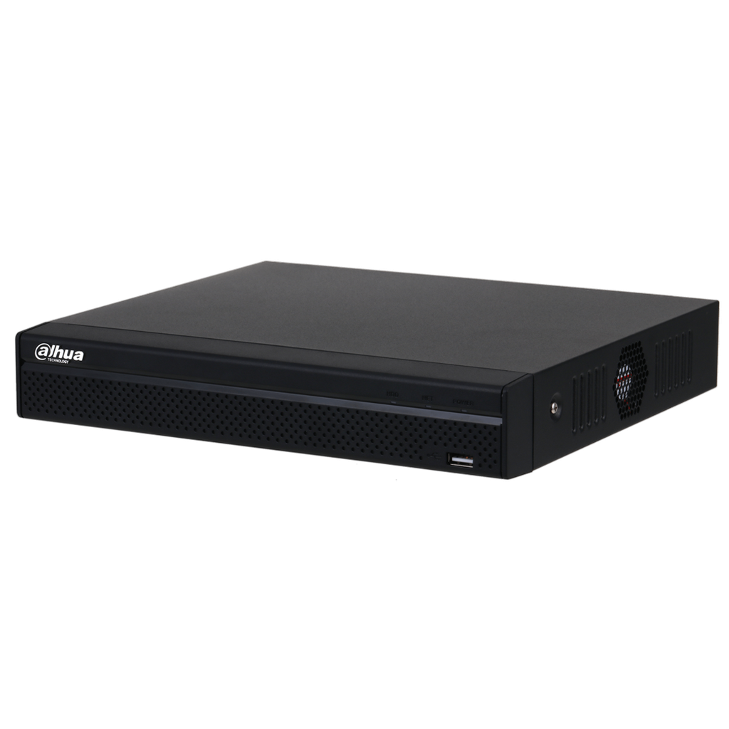 [NVR4104HS-P-4KS2-L] Video Grabadora Dahua compacta de 4 canales, 1 HDD, 1 U, 4 PoE - Incluye fuente de 53V 1,812A