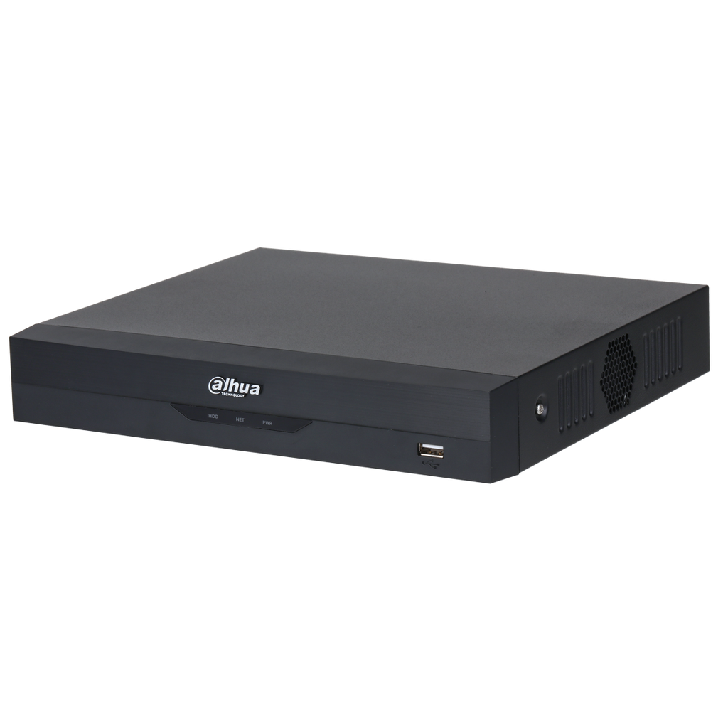 Video Grabadora Dahua WizSense compacta de 4 canales de 1U, 1 HDD - Incluye fuente de 12V 2A