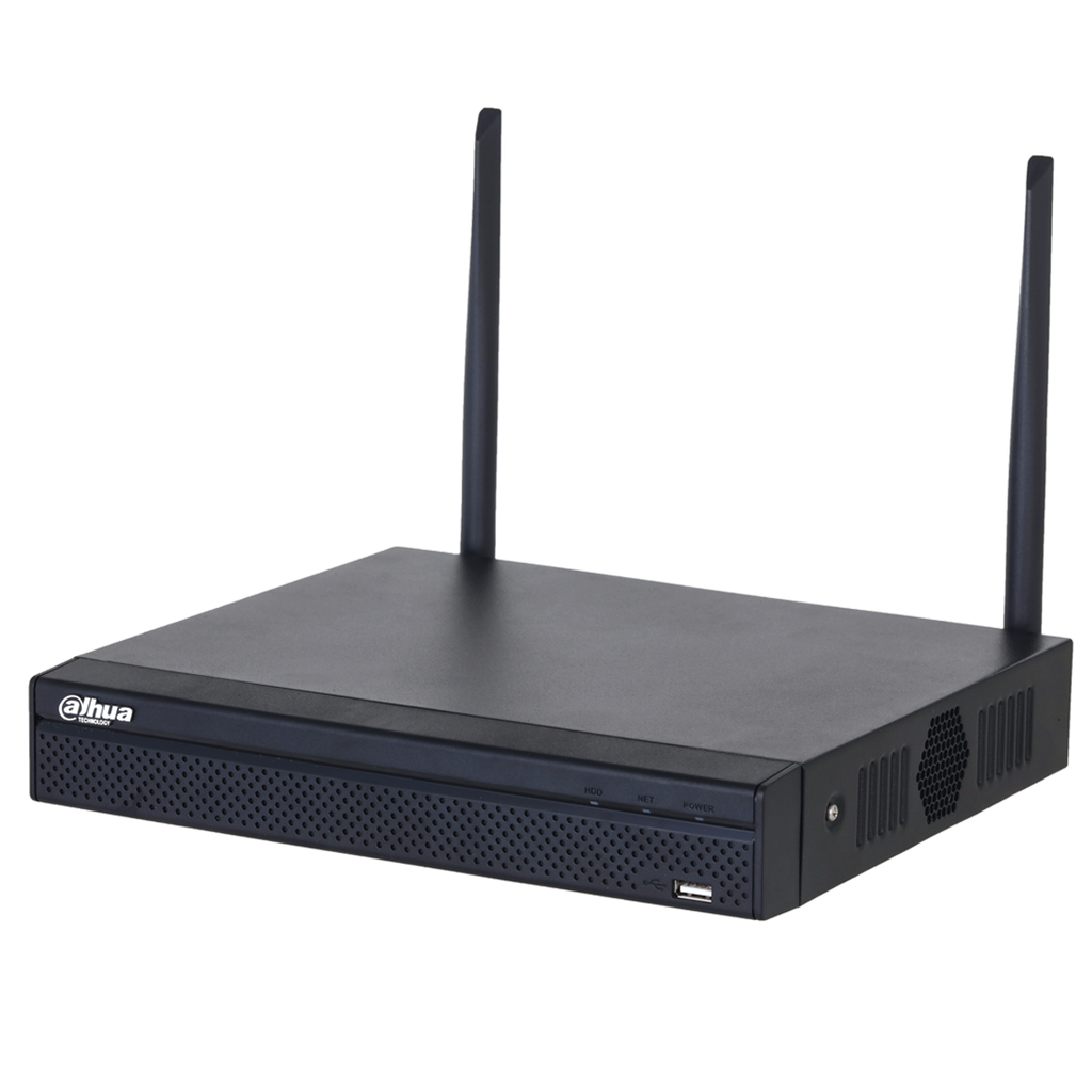 [DHI-NVR1104HS-W-S2-CE] Video Grabadora Dahua inalámbrica compacta de 4 canales de 1U, 1 HDD - Incluye fuente de 12V 2A