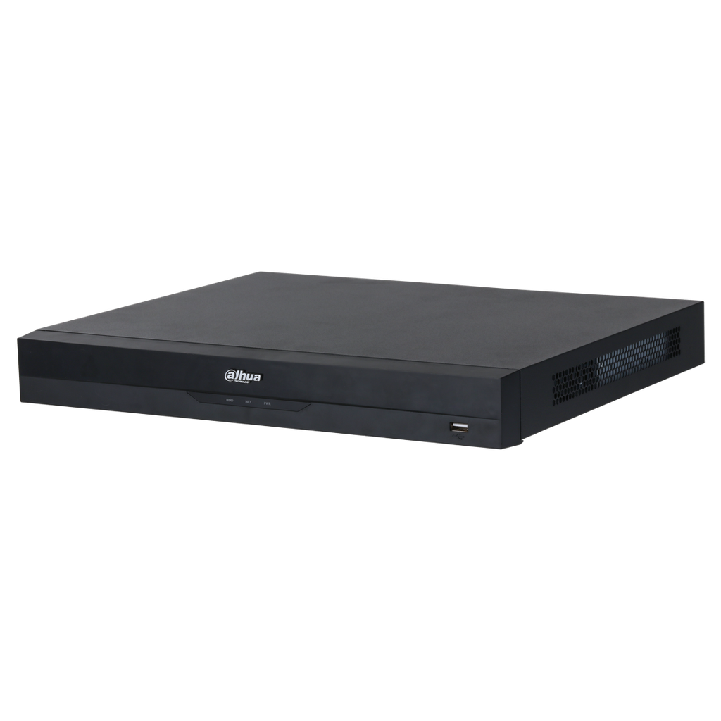 [DHI-NVR5232-16P-EI] Video Grabadora Dahua con I.A. de 32 canales con 16 PoE, 1 U, 2 HDD - DHI-NVR5232-16P-EI