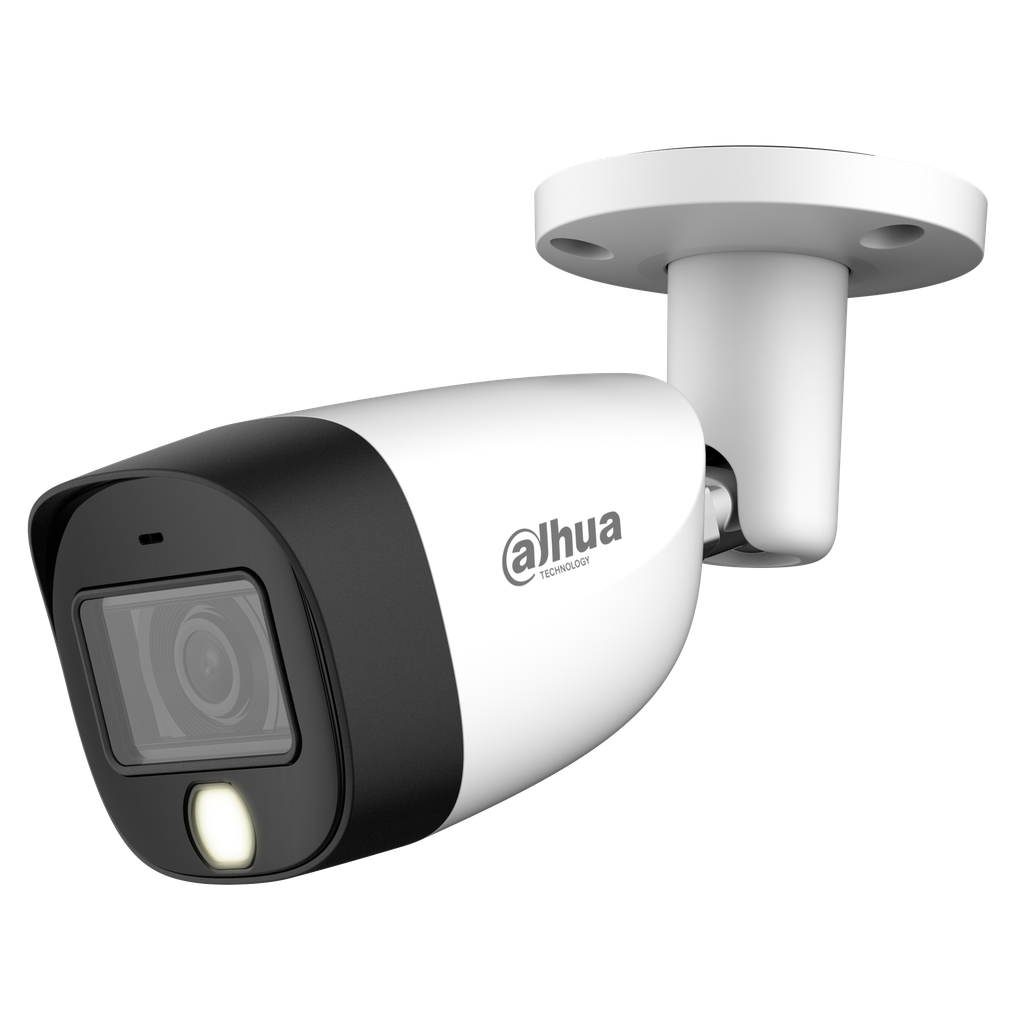 [DH-HAC-HFW1200CMP-IL-A-0280B-S6] Cámara Bullet de 2Mp HDCVI con IR 20 m, 1 iluminador dual, CMOS 2 Mp, lente fijo de 2,8 mm, micrófono incorporado, IP67 y carcasa de metal