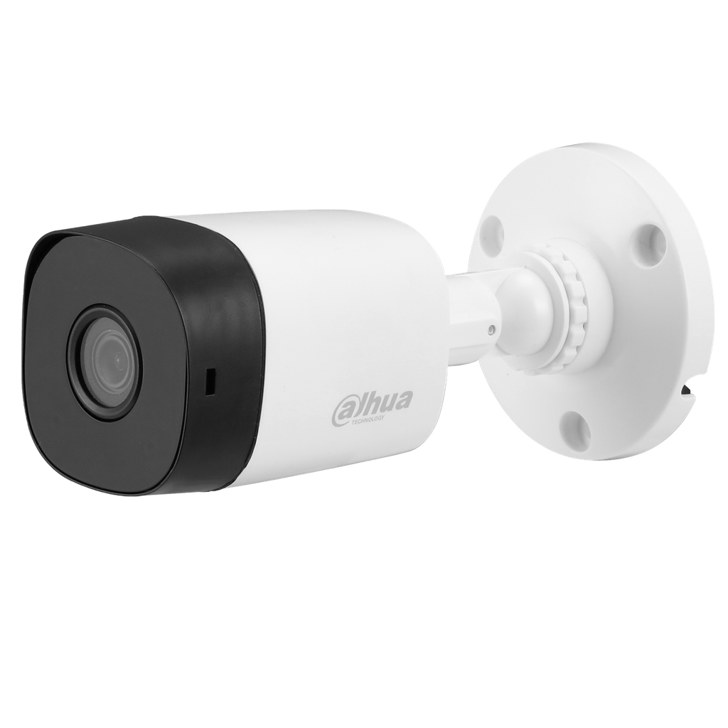 Cámara Bullet HDCVI de 5Mp con IR 30 m, CMOS 1/2,7", lente fijo de 2,8 mm, IP67 y carcasa de plástico