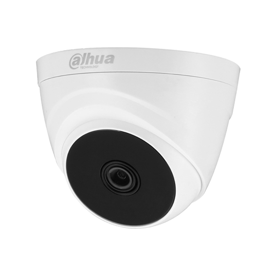 Domo Eyeball de 2Mp HDCVI con IR 20 m, CMOS 1/2,7", lente fijo de 3,6 mm y carcasa de plástico