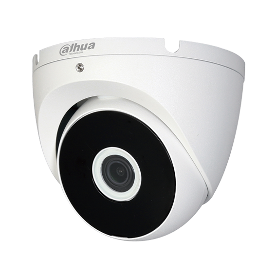Domo Eyeball de 2Mp HDCVI con IR 20 m, CMOS 1/2,7", lente fijo de 3,6mm y carcasa de aluminio