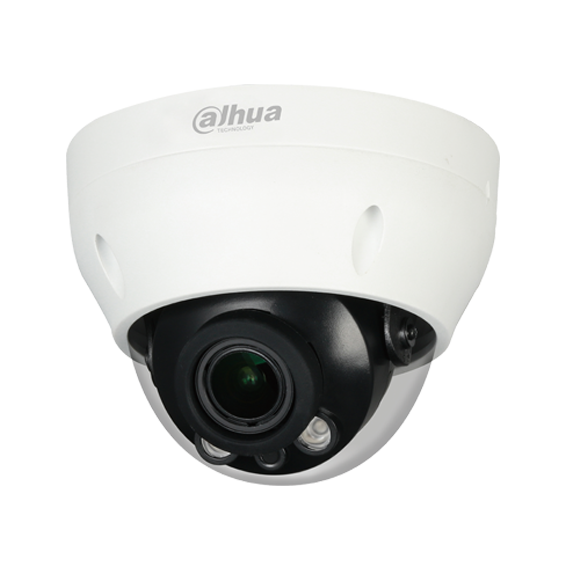 Domo de 2Mp HDCVI con IR 30 m, CMOS 1/2,7", lente varifocal manual de 2.7mm~12 mm, IP67 y carcasa de pástico 