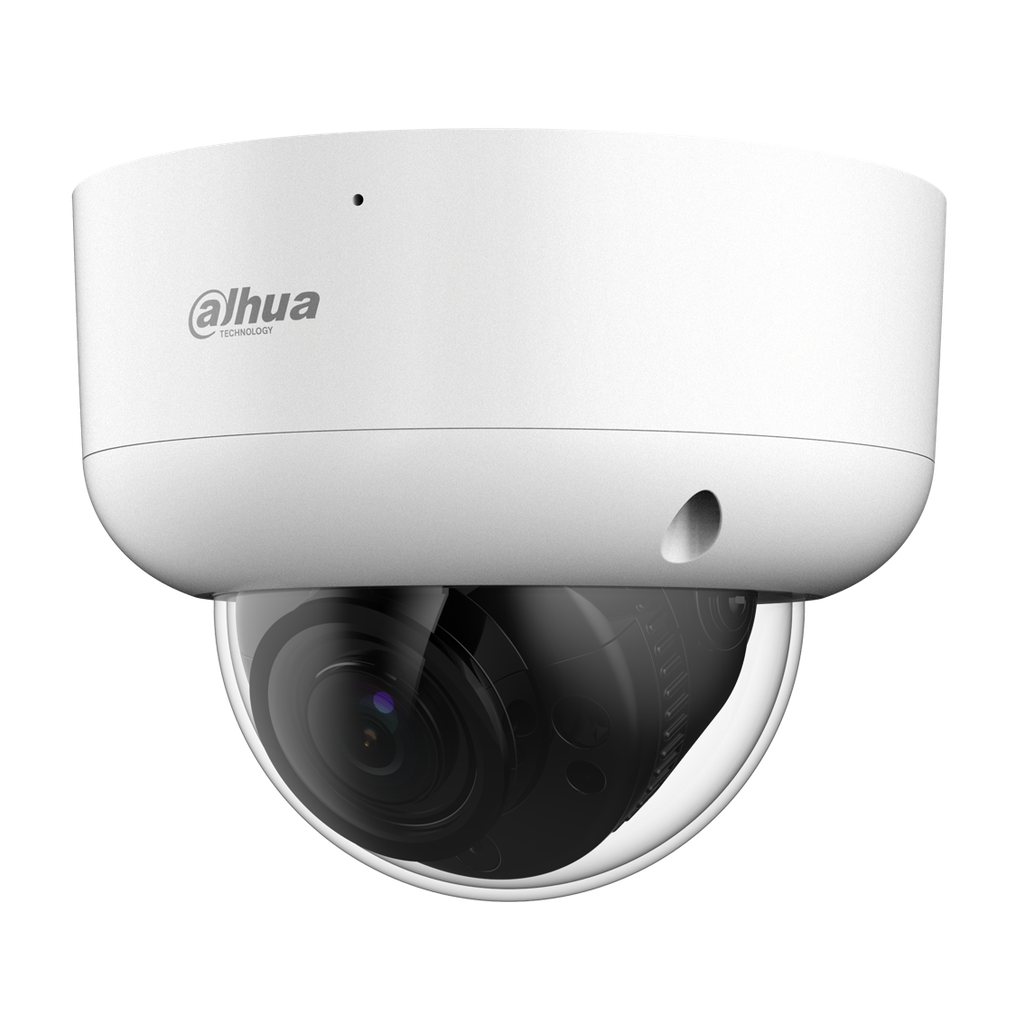 Domo Eyeball de 2Mp HDCVI con IR 50 m, CMOS 1/2,7", lente fijo de 3,6 mm, IP67, WDR, micrófono incorporado y carcasa de aluminio