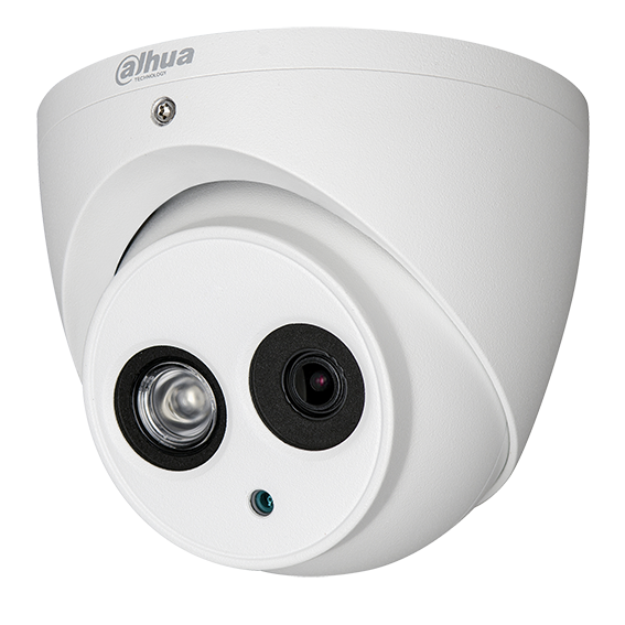 [DH-HAC-HDW2231EMP-0360B] Domo Eyeball Starlight de 2Mp HDCVI con IR 50 m, CMOS 1/2,8", lente fijo de 3,6 mm, IP67, WDR y carcasa de aluminio