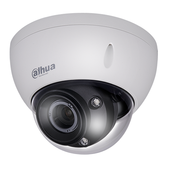 Domo de 2Mp HDCVI con IR 50 m, CMOS 1/2,7", lente varifocal motorizado de 2.7 mm~12 mm, WDR, IP67, IK10, audio, alarma y carcasa de aluminio