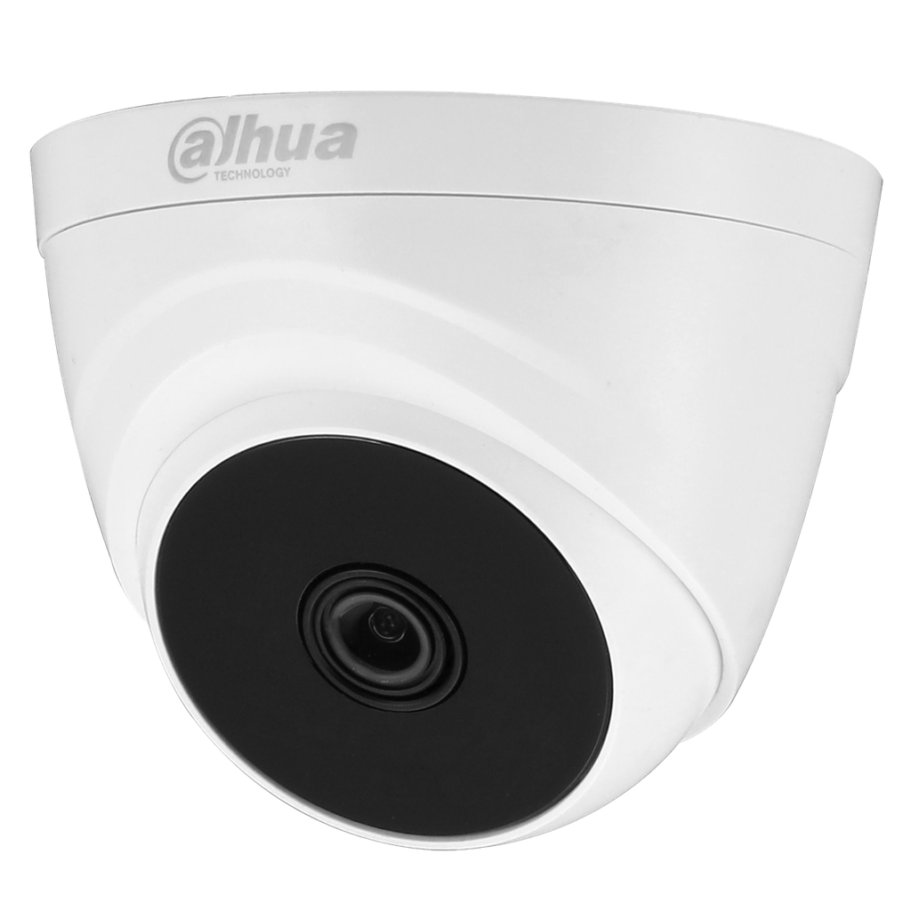 Domo Eyeball de 5Mp HDCVI con IR de 60m, CMOS de 1/2.7”, lente fijo de 2,8 mm, IP67, micrófono y carcasa de aluminio y plástico