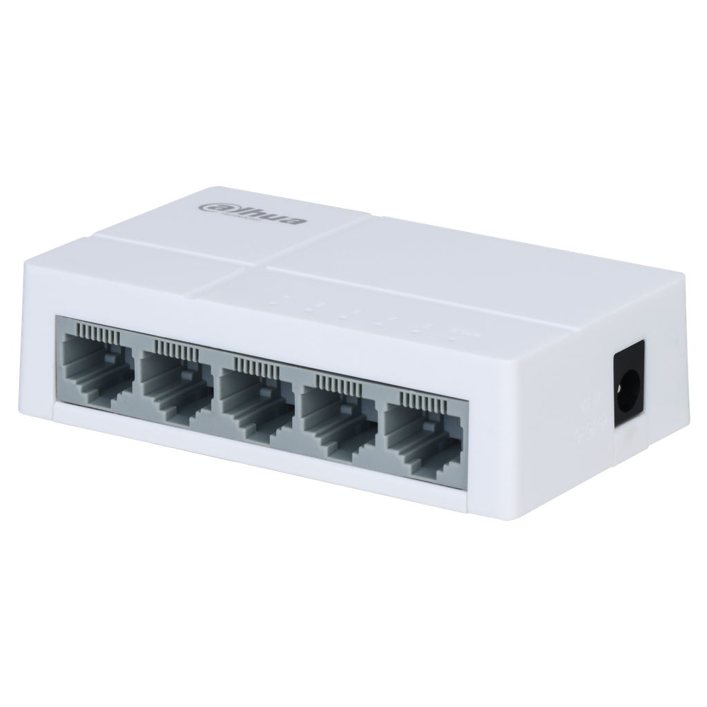 [DH-PFS3005-5ET-L-V2] Switch de 5 puertos no administrable - Incluye fuente de 5V 1A