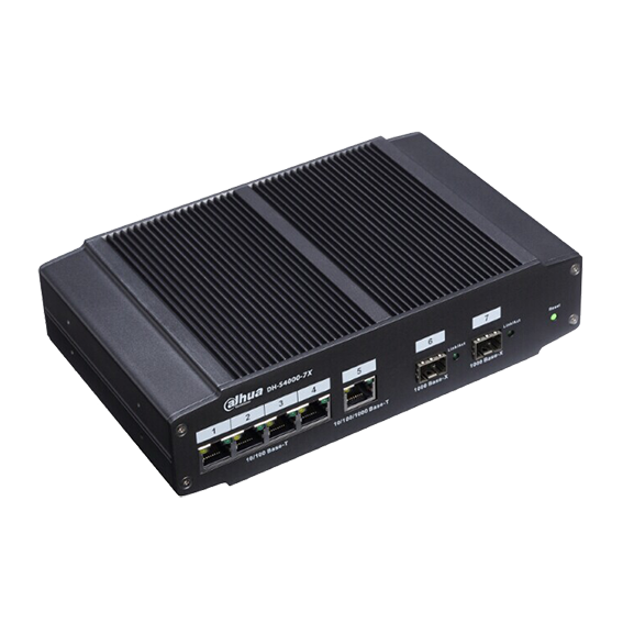 Switch para fibra óptica de 7 puertos