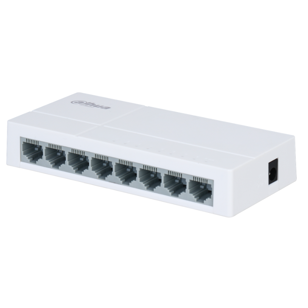 [DH-PFS3008-8ET-L-V2] Switch de 8 puertos - Incluye fuente de 5V 1A