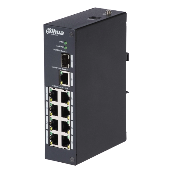 [DH-PFS3110-8ET-96-V2] Switch Dahua PoE de 8 puertos - DH-PFS3110-8ET-96-V2