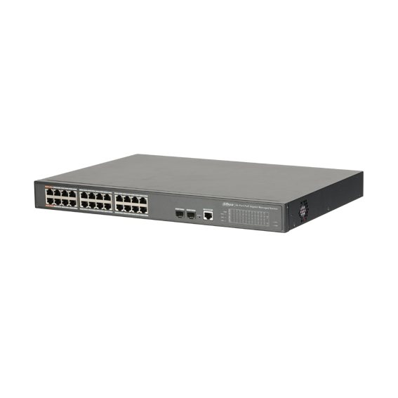 Switch PoE de 24 puertos Gigabits administrable