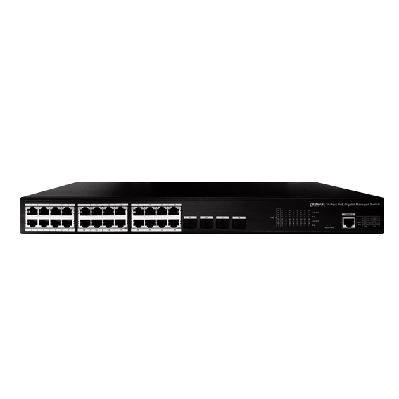 Switch PoE gigabit de 24 puertos