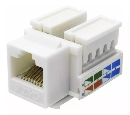  Jack Rj45 Hembra Cat Categoria 6 Ficha Conector Red Utp