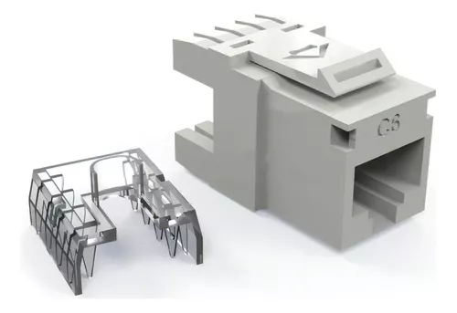 FKW Rj45 conector cat5e Jack Hembra - blanco