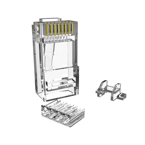 fkw cat6 conector plug - x 50 rj45 (35050282)