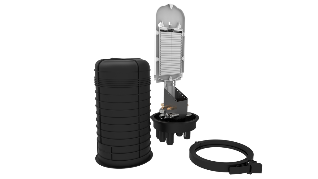 FO FKW Kit Botellón de Empalme Óptico Aéreo 24F Completo (35520023)