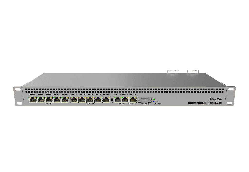 MIKROTIK ROUTER EMPRESARIAL ALTO RENDIMIENTO RB1100HX4 - (SIN CABLE INTERLOCK)