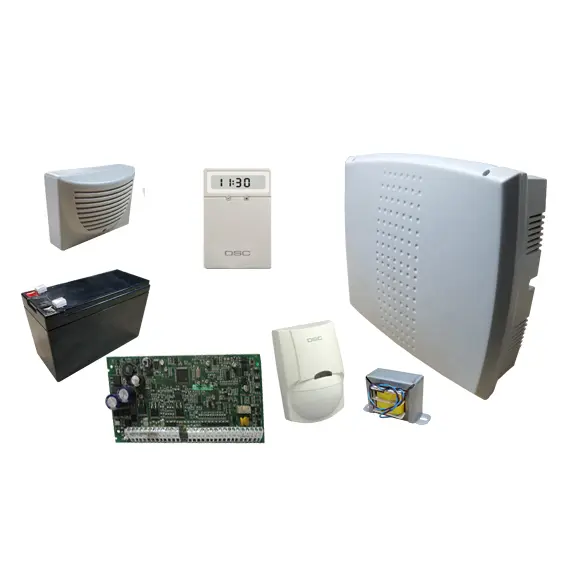[SET-PC1832-LCD5511] Set DSC POWER SERIE central PC1832 con teclado LCD5511, PIR, batería, sirena, gabinete PLAST/MET y transformador SET-PC1832-LCD5511
