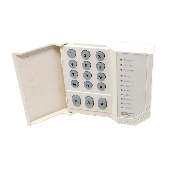 Teclado remoto auxiliar de LEDS de 8 zonas PowerSeries - PC1555RKZ