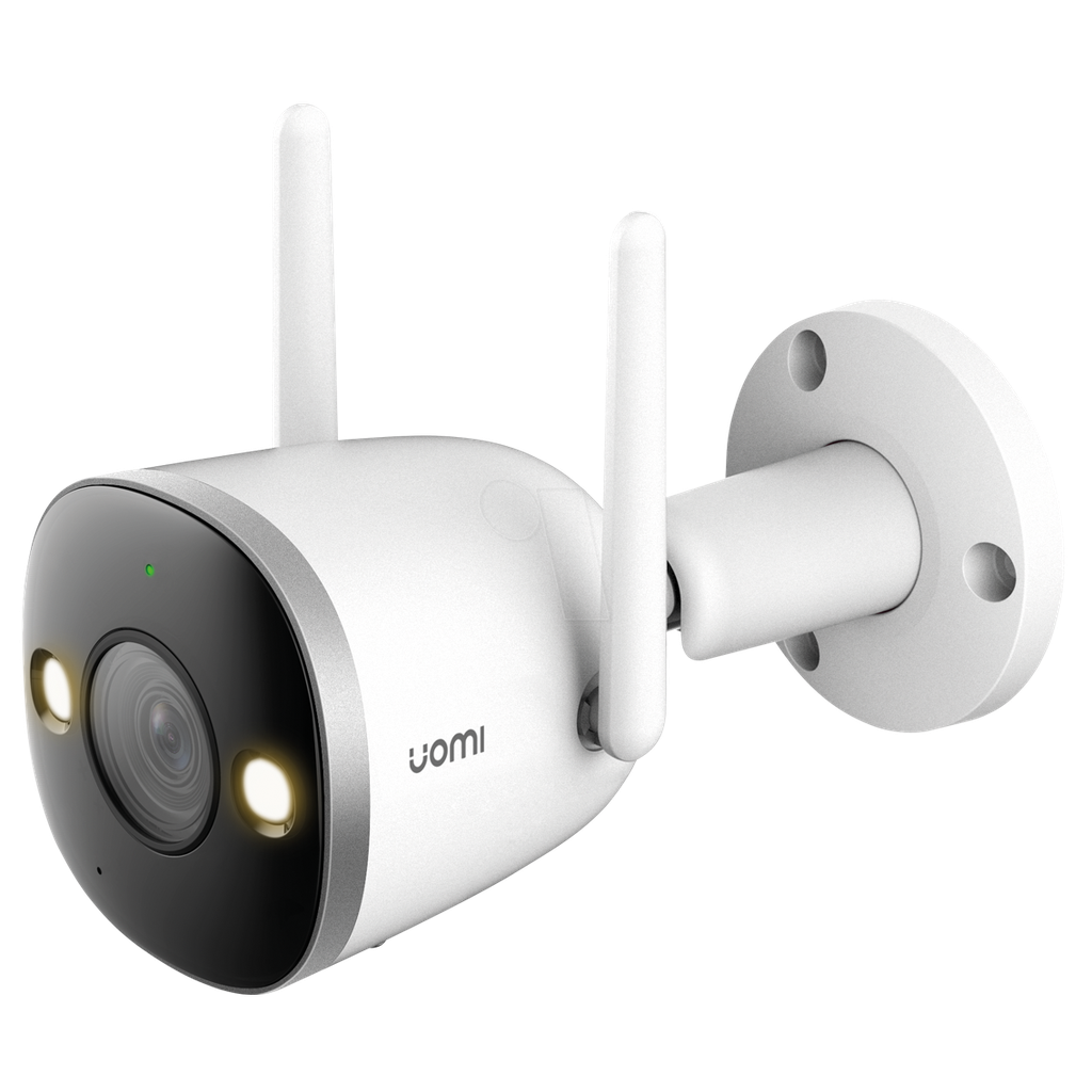 Cámara IMOU WiFi 4Mp Full Color con visión nocturna de 30m, CMOS 1/2,8", lente fijo 2,8 mm, H.265/H.264, audio bidireccional, campo de visión: 108°(H), 56°(V), 128°(P), SIRENA de 110 dB, IP67 