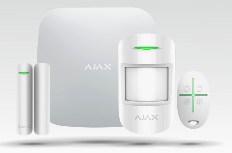 [Kit3B] PANEL HUB 4G+ PIR + MAGNETICO + CONTROL REMOTO - KIT AJAX 4G BLANCO (Kit3B)