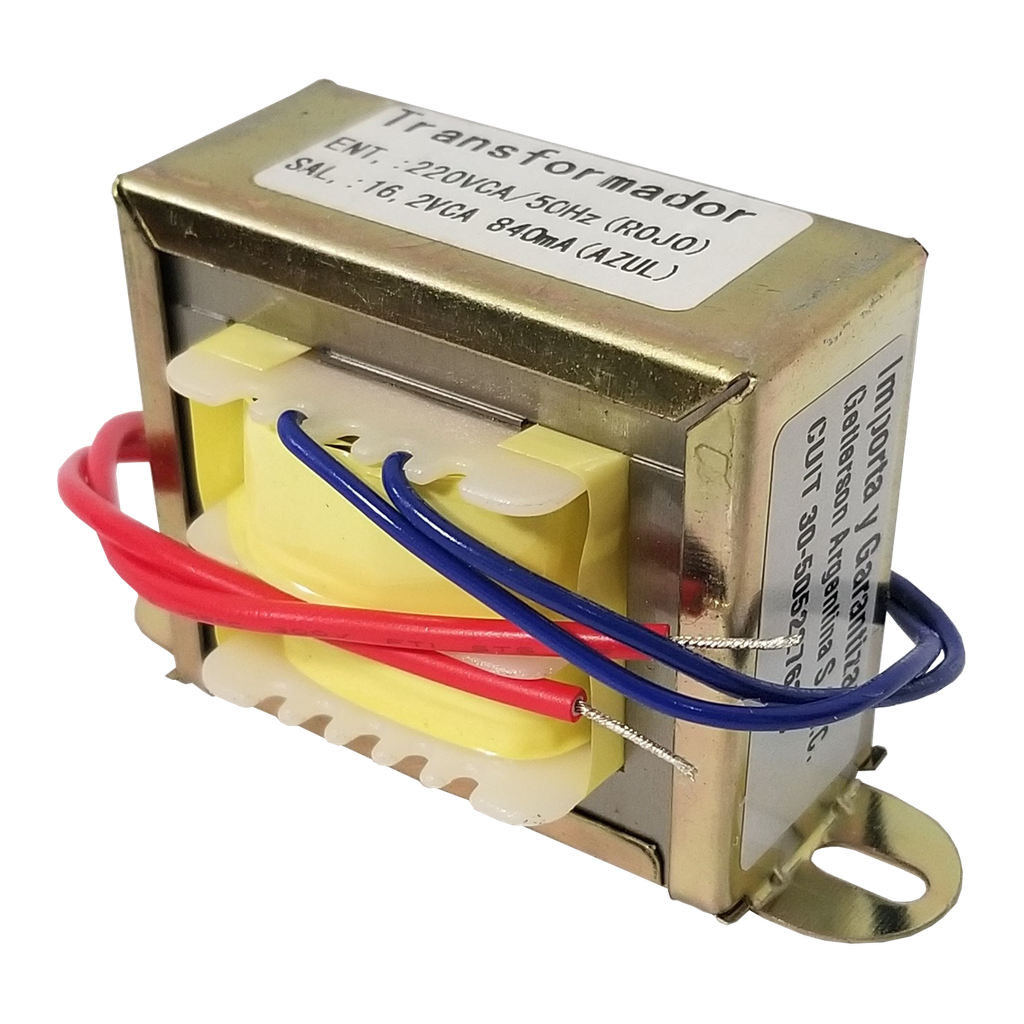 Transformador para alarmas con protección