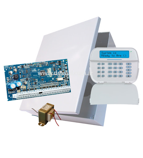 [HS2032+HS2ICNRF9] Alarma KIT DSC POWERNEO PANEL 8 ZONAS HS2032 + TECLADO HS2ICNRF9-ICONO + TRAFO + GAB (HS2032+HS2ICNRF9)