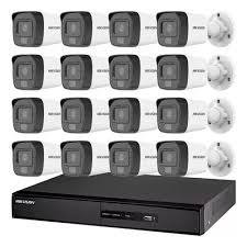 Kit hikvision DVR16CH + 16 Cam 2MPX Turret + Bobina FKW OUT