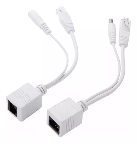 Par Inyector Eyector Rj45 Alimentación Poe Camara Ip