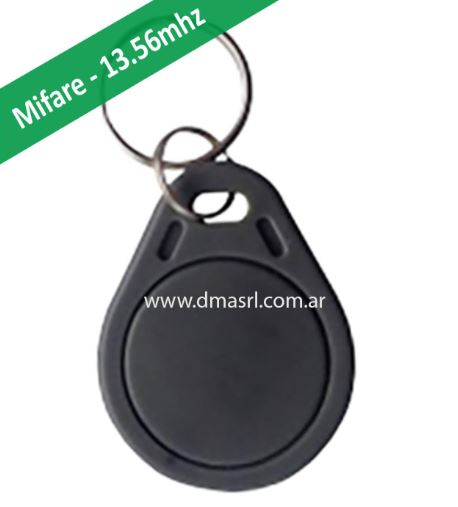NEGRO - LLAVERO PROXIMIDAD MIFARE 13.56 MHZ