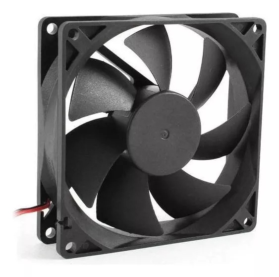Cooler Fan Ventilador 10X10 12v 4 Pines Mother Gabinete Led Negro