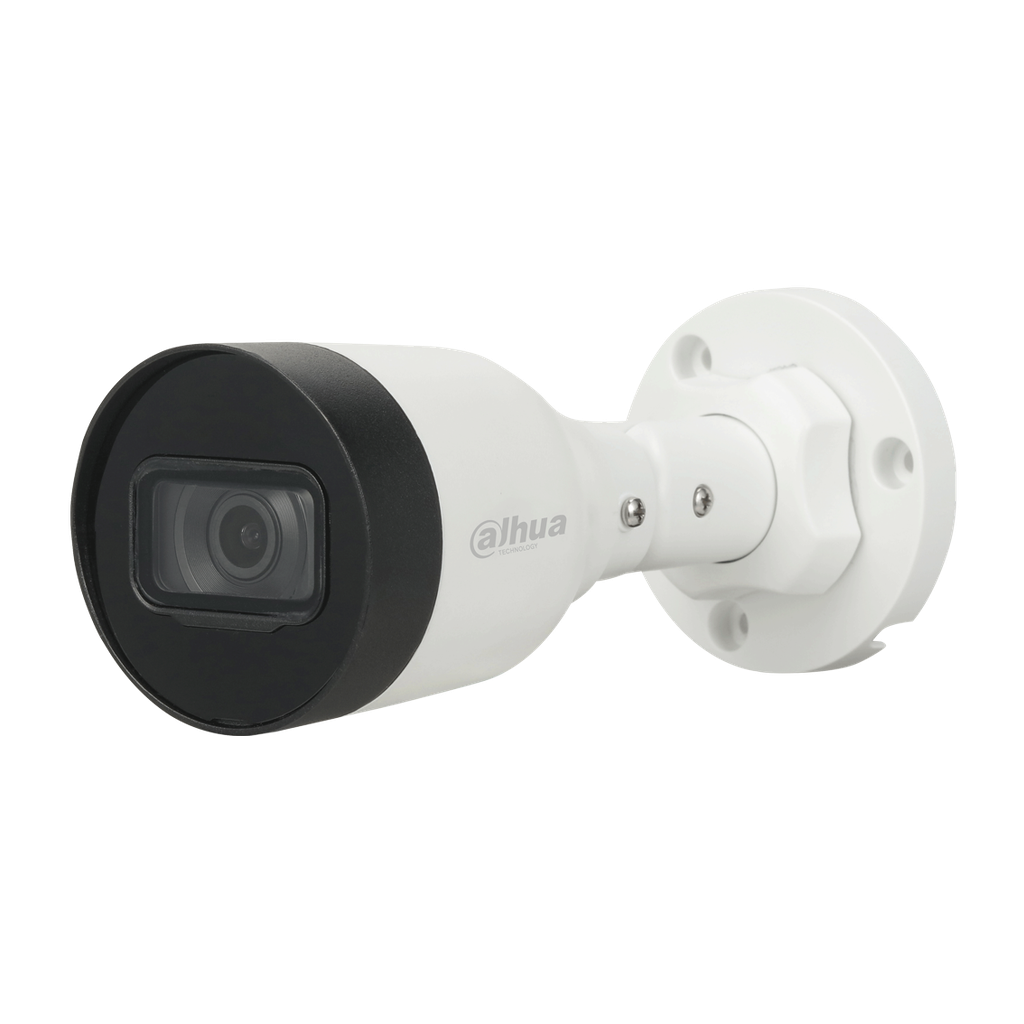 [DH-IPC-HFW1230S1P-0280B-S6] Dahua Cámara Bullet de 2Mp con IR 30 m, CMOS 1/2,8", lente fijo 2,8 mm, IP67 y PoE