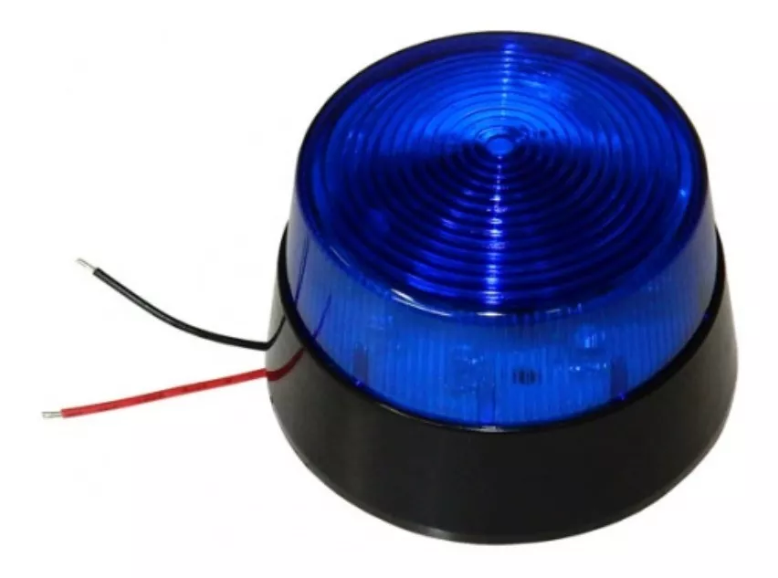 STROBO LEDS AZUL SUPERFICIE 12 VCC