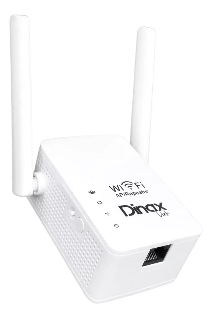Repetidor Wifi Dinax 4200c de 300 Mbps Con 2 Antenas Amplificador Extensor Internet