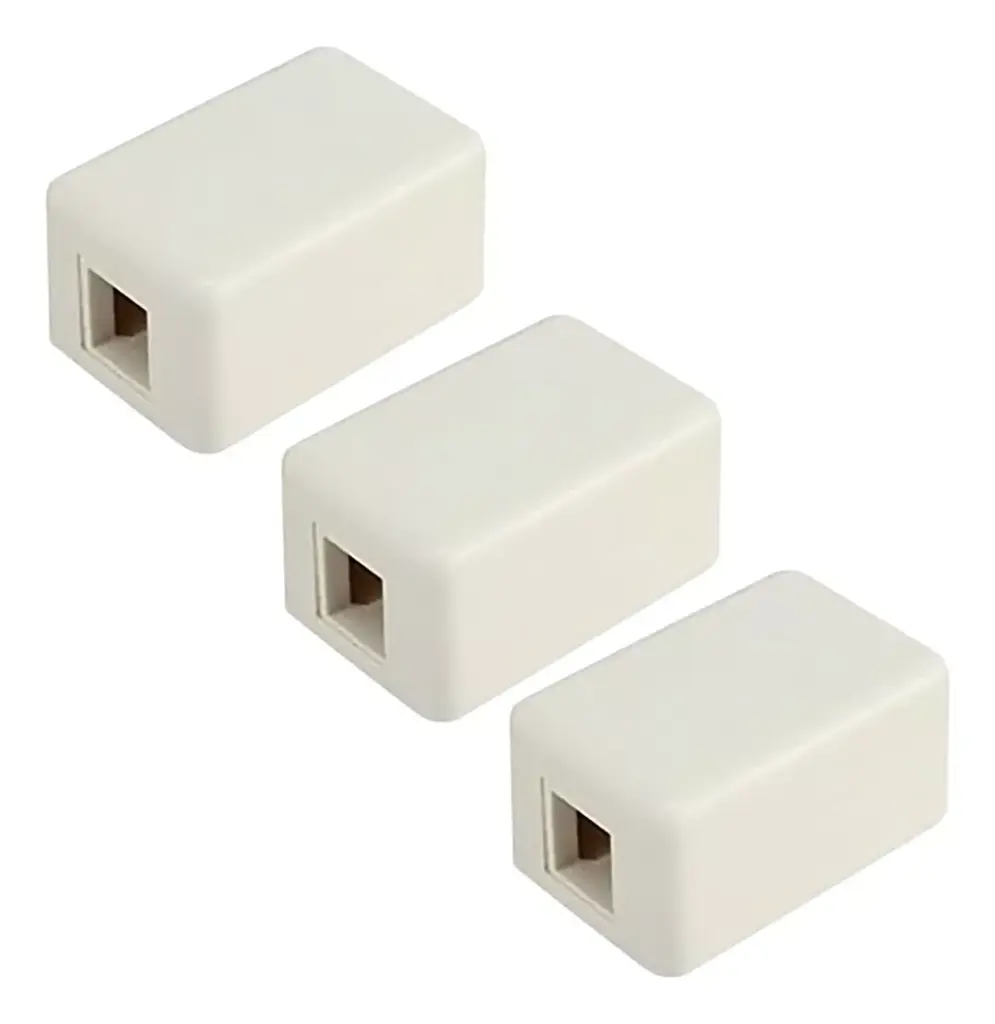 Roseta Caja Pared 1 Boca Amp Commscope Rj-45 Cat-5e Cat-6