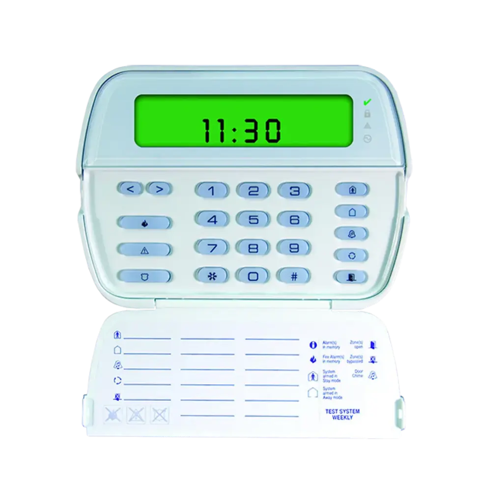 Teclado LCD de mensajes programables de 64 zonas PowerSeries PK5501