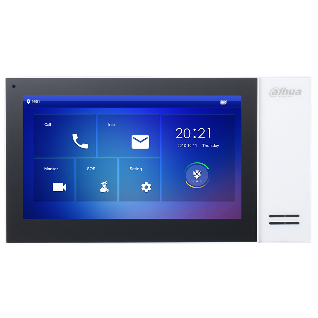 Monitor IP para montaje en pared para interiores color negro *** (DHI-VTH2421FB-P)