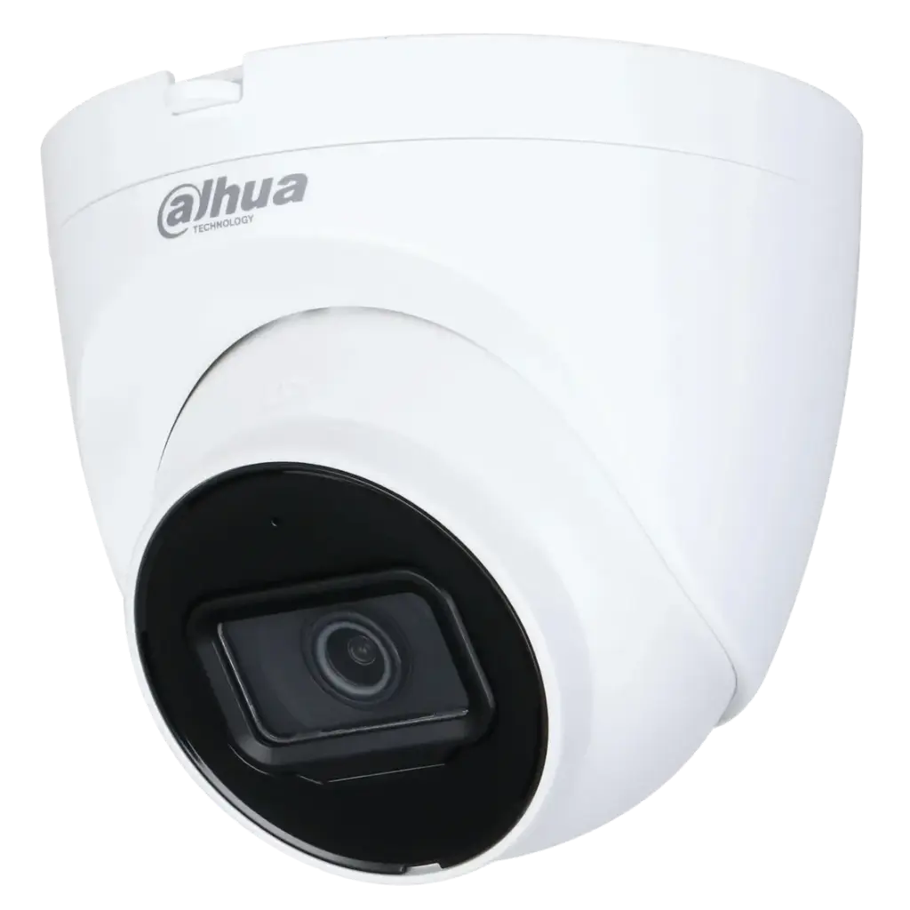 Domo de 5Mp con IR 30 m, CMOS de 1/2.7”, lente fijo de 3,6 mm, IP67, PoE, WDR y micrófono incorporado  (DH-IPC-HDW2541TP-S-0360B )
