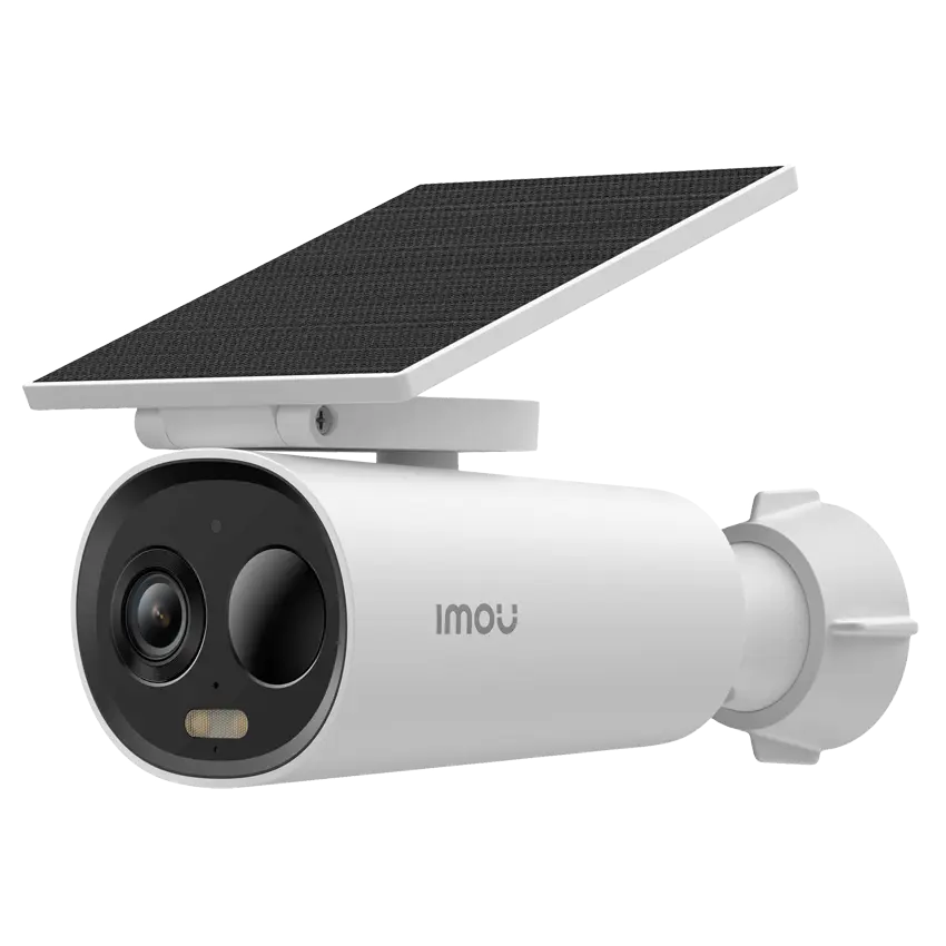 Kit IMOU Cell 3C cámara Wifi a batería de 3 Mp, con panel solar integrado,  IR de 15 m, CMOS 1/2,8", lente fijo de 2.8 mm, audio bidireccional, campo de visión: 98°(H), 54°(V), 121°(P), IP66 