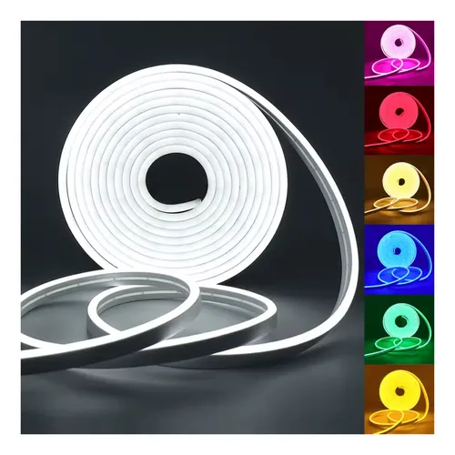 Kit Manguera Luz Neon led 5 Mts + Fuente + Ficha 12v Exterior