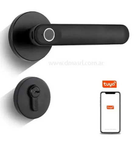 [HL-812-2] CERRADURA PICAP TUYA BLE HUELLA-LLAVE PESTILLO 60m