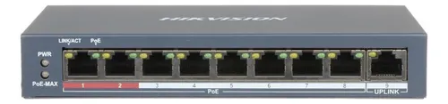 [DS-3E0109P-E/M(B)] Switch 8p Hikvision DS-3E0109P-E/M(B) Switches PoE serie Switches PoE